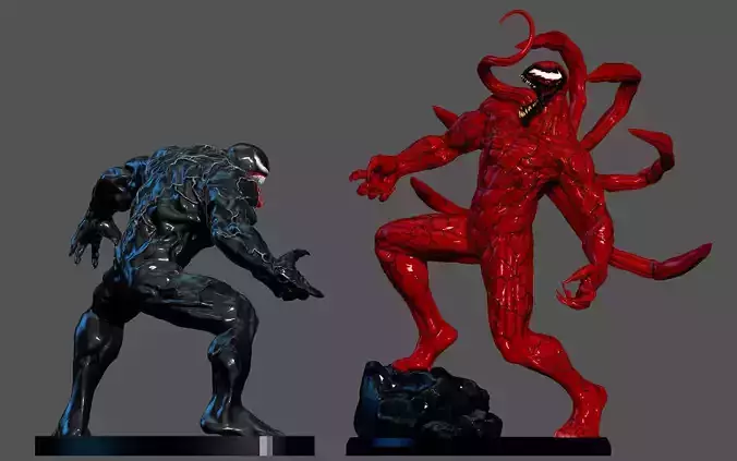 VENOM CARNAGE PACK  MOVIE TOM HARDY Woody Harrelson STATUE