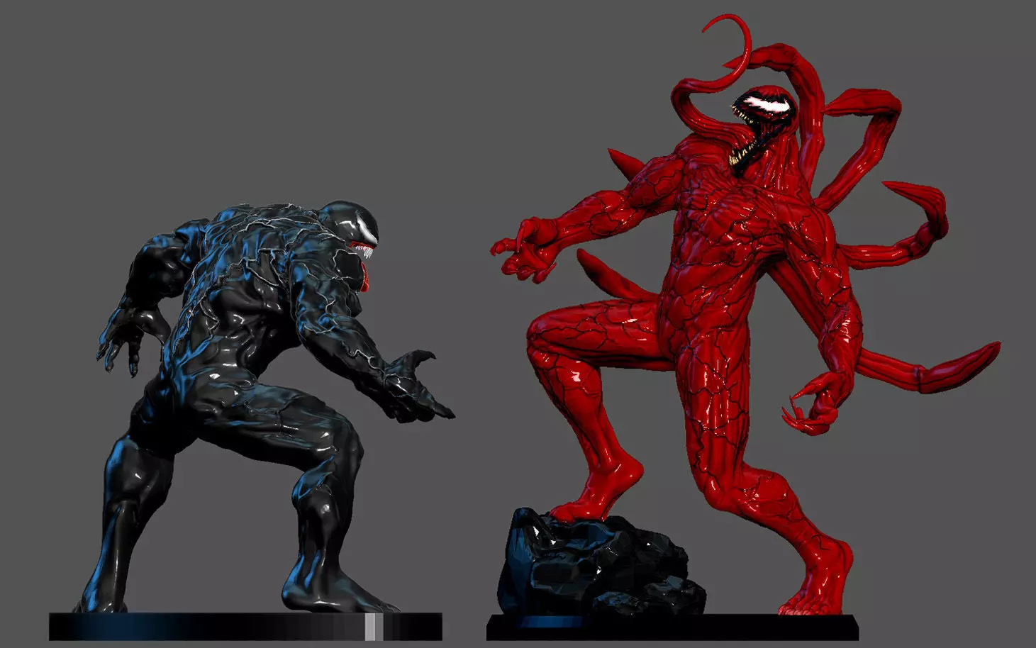 VENOM CARNAGE PACK  MOVIE TOM HARDY Woody Harrelson STATUE 3D print model_0