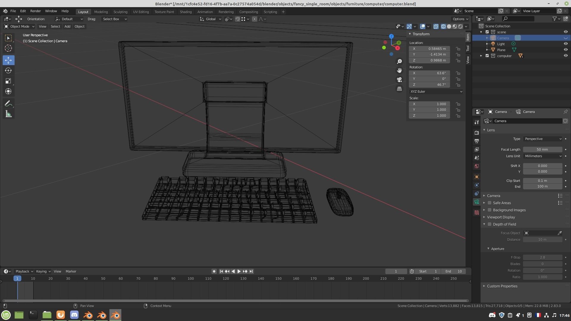 Computer monitor 3D model_10
