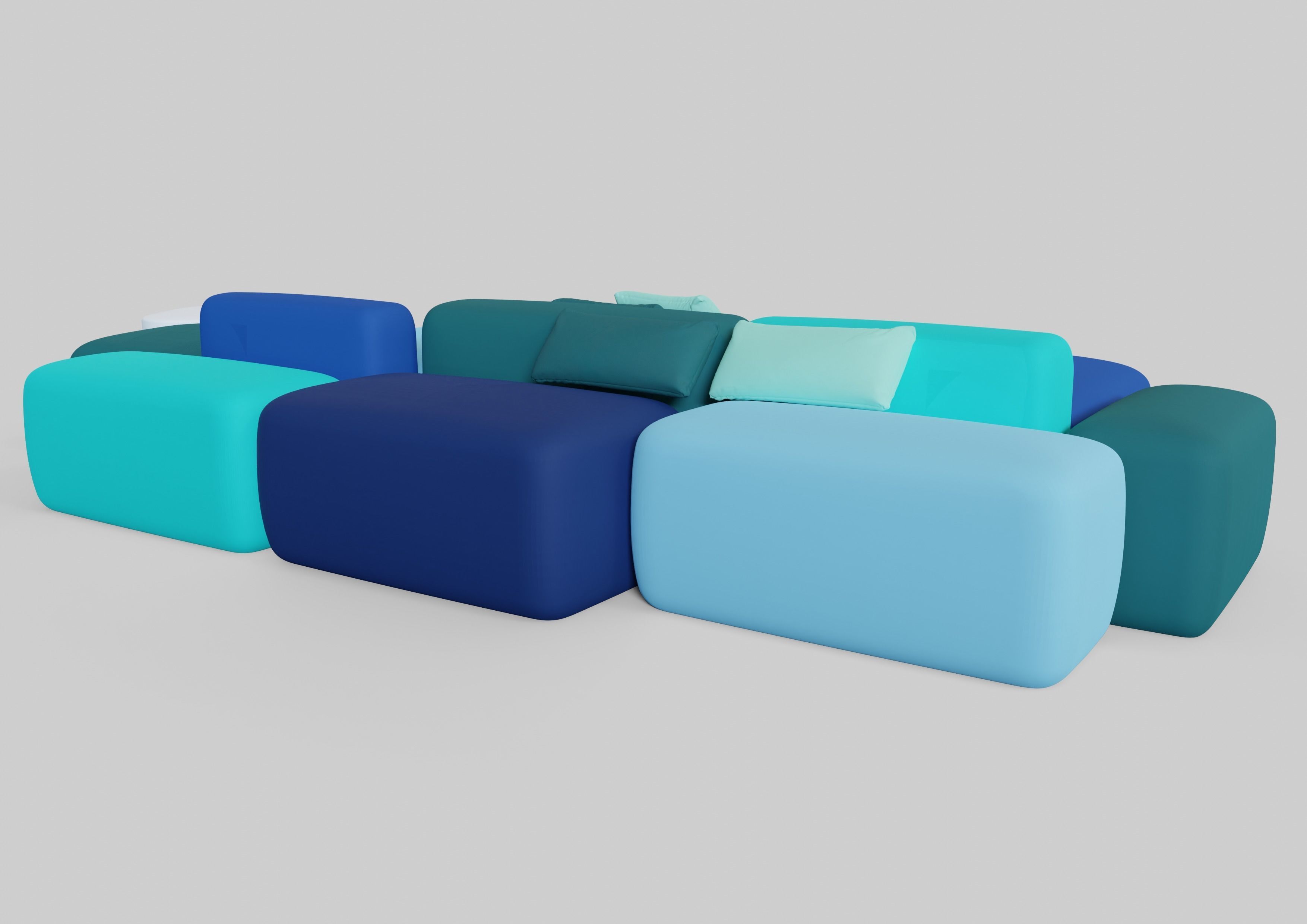 Plus Modular sofa 3D model_5