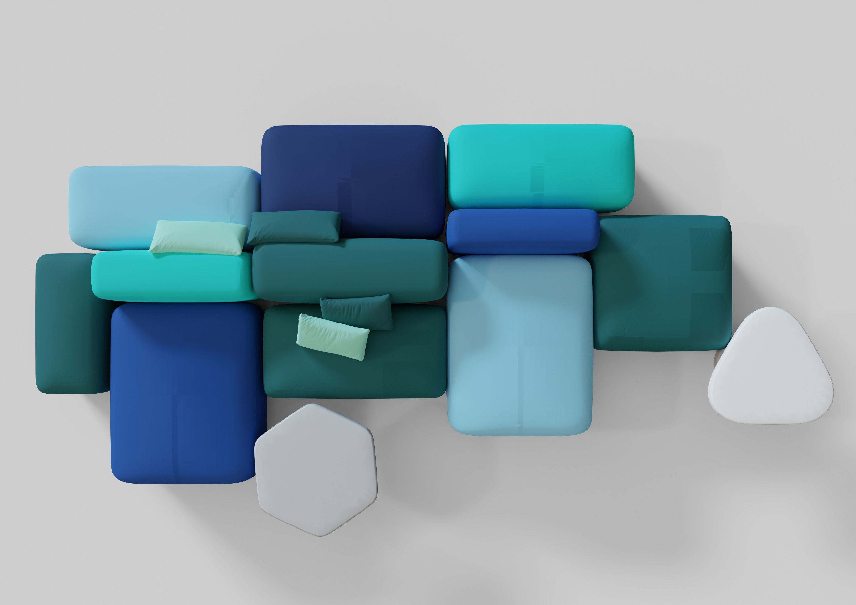 Plus Modular sofa 3D model_2