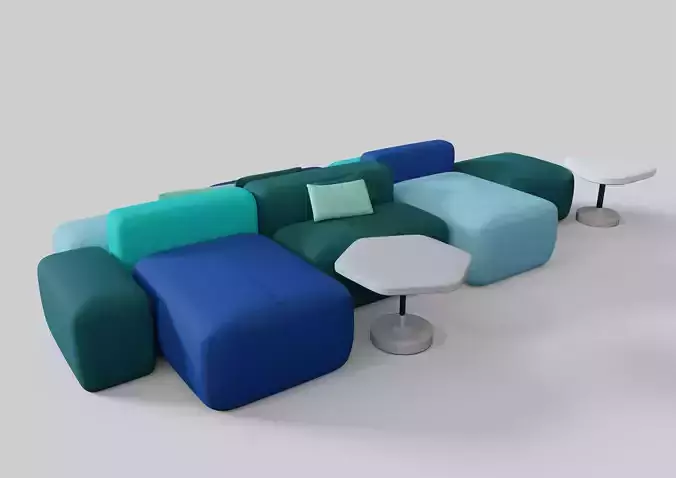 Plus Modular sofa 3D model