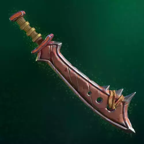 Stylized Lizard Sword PBR low-poly PBR-SPEC-GLOSS