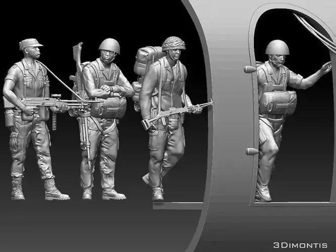 rodesia soldiers 3D print model