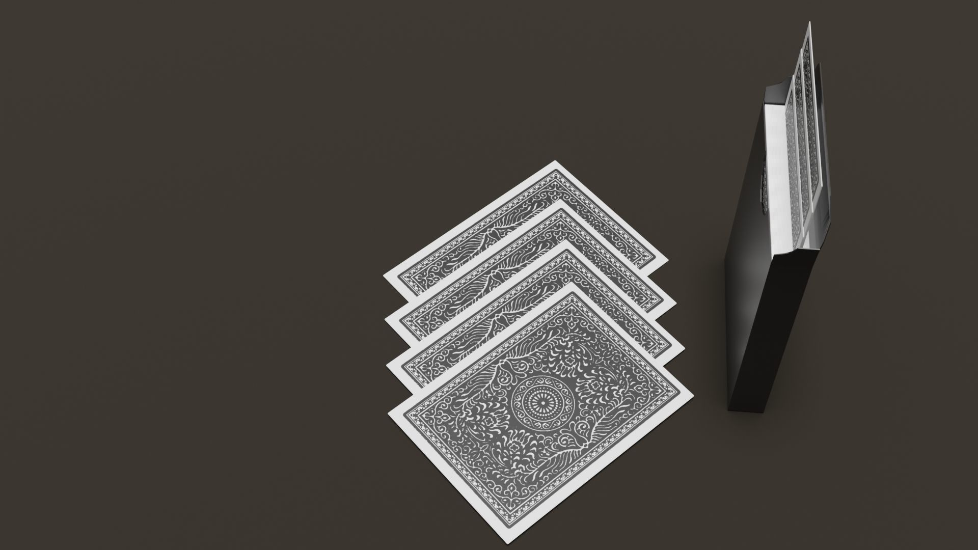 playing cards Free low-poly 3D model_1