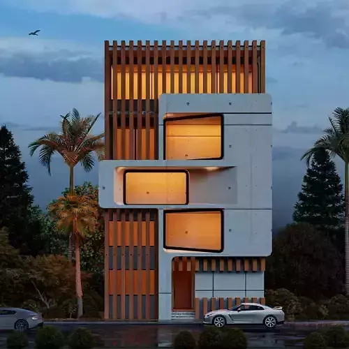 Modern Building N26  3D model
