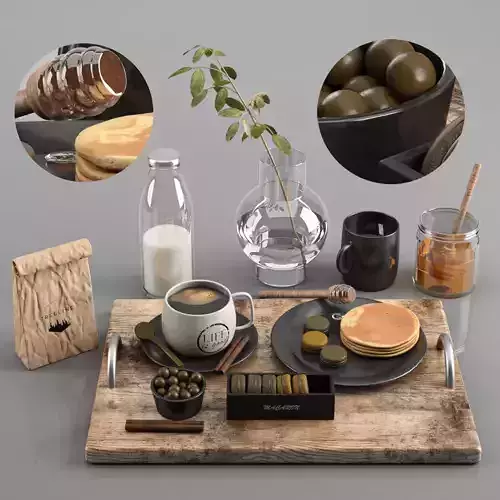 Coffee table set  3D model