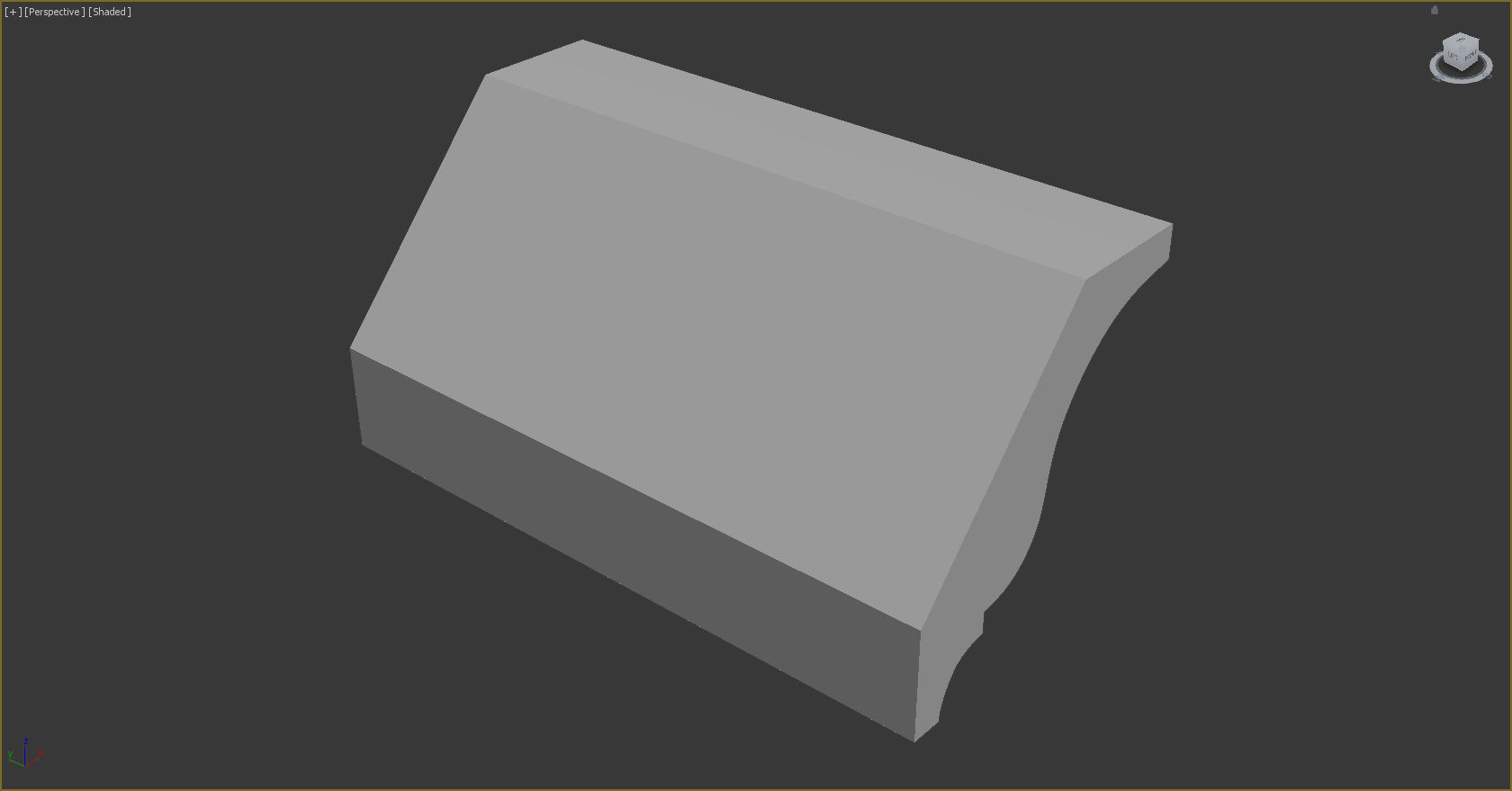 Cornice Moulding Low-poly 3D model_5