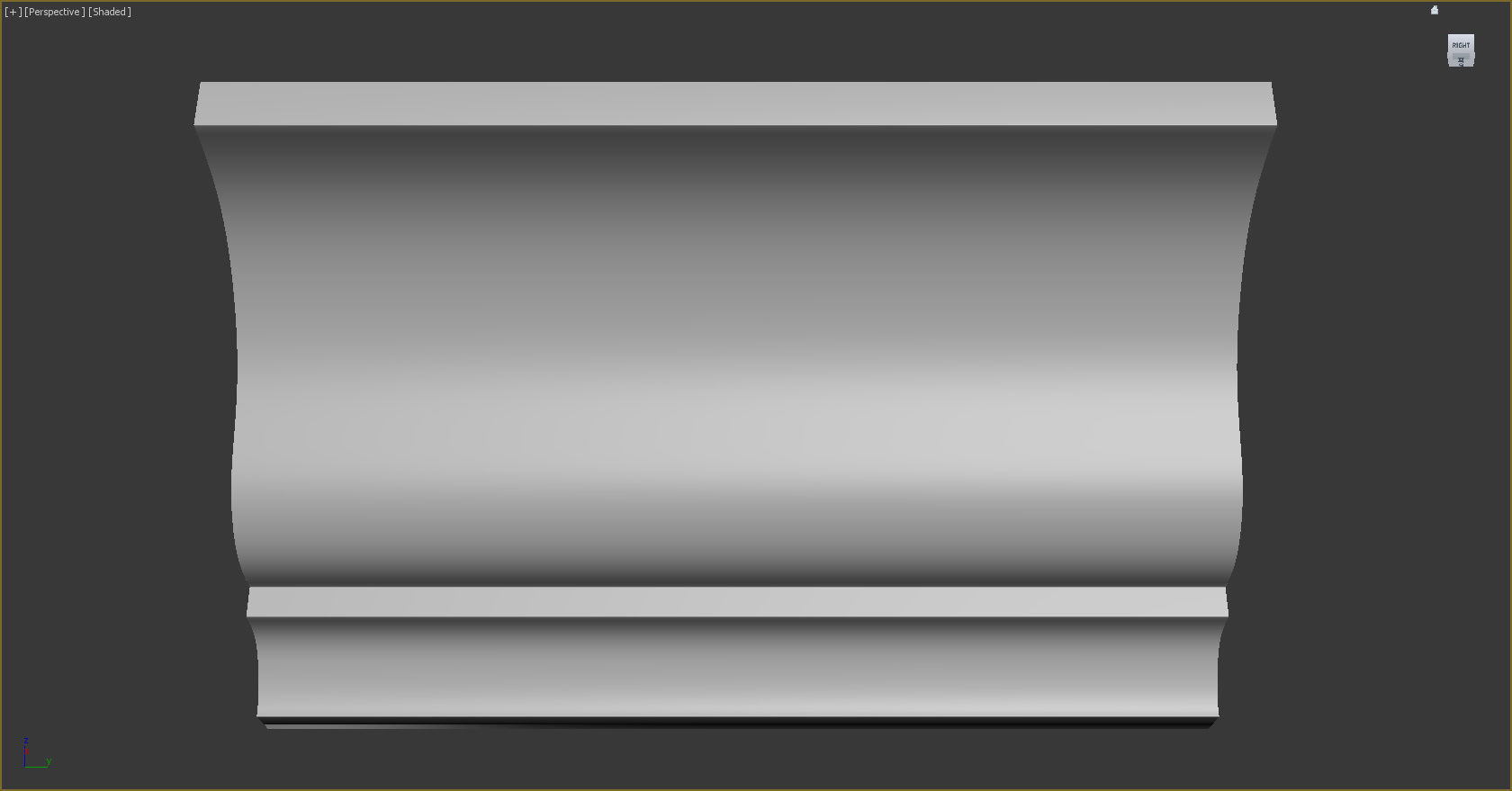 Cornice Moulding Low-poly 3D model_3