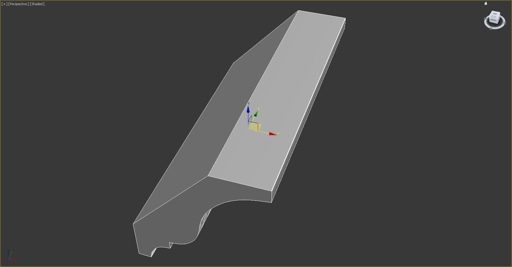 Cornice Moulding Low-poly 3D model_2