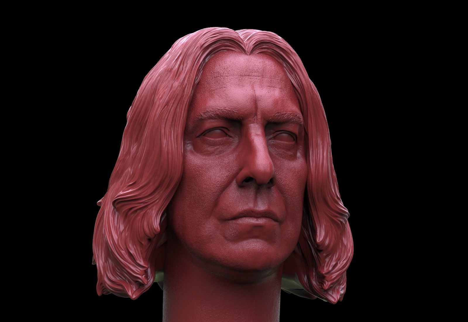 Severus Snape Head 3D print model_2