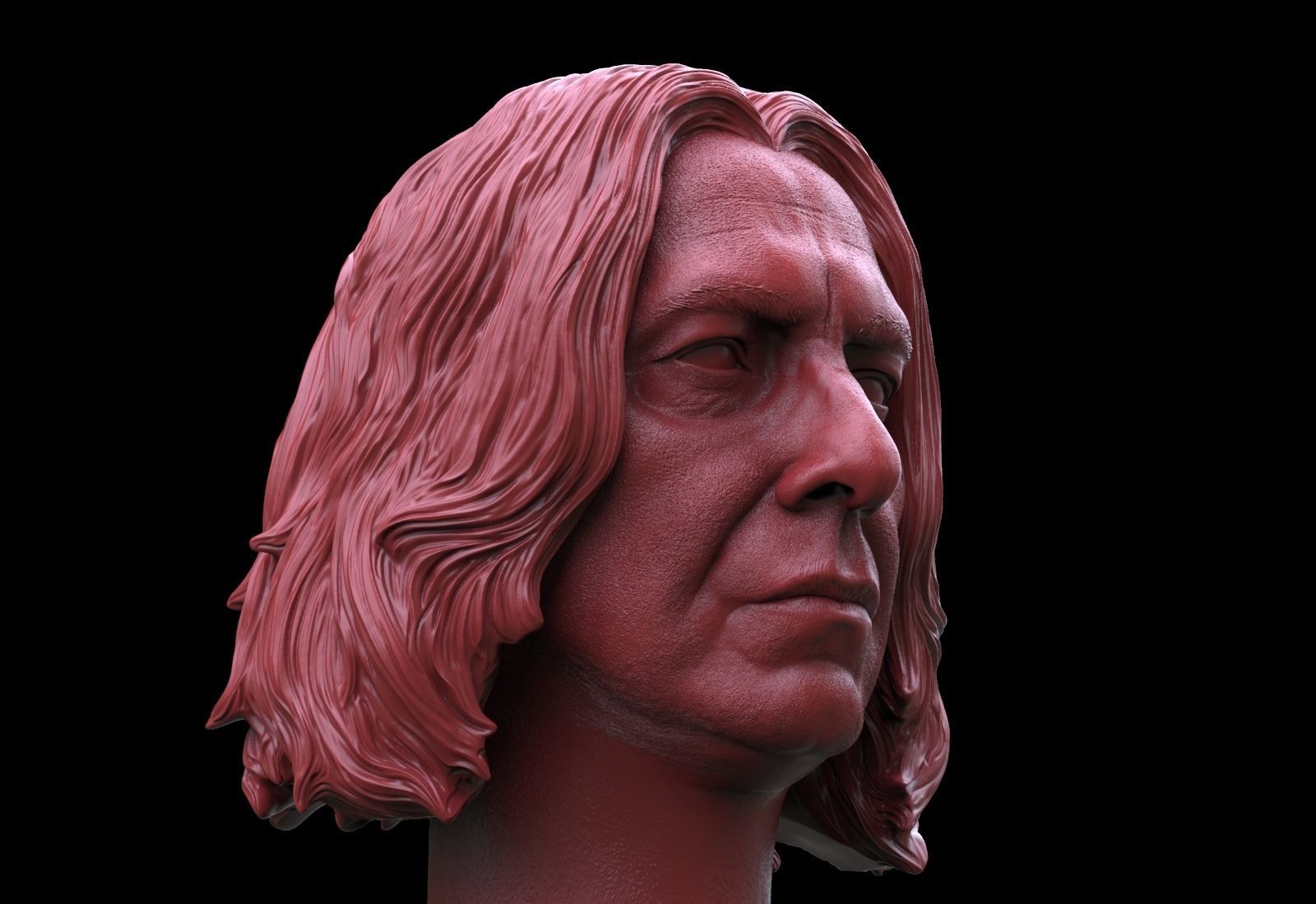Severus Snape Head 3D print model_1