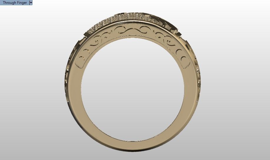 eagle ring 3D print model_23
