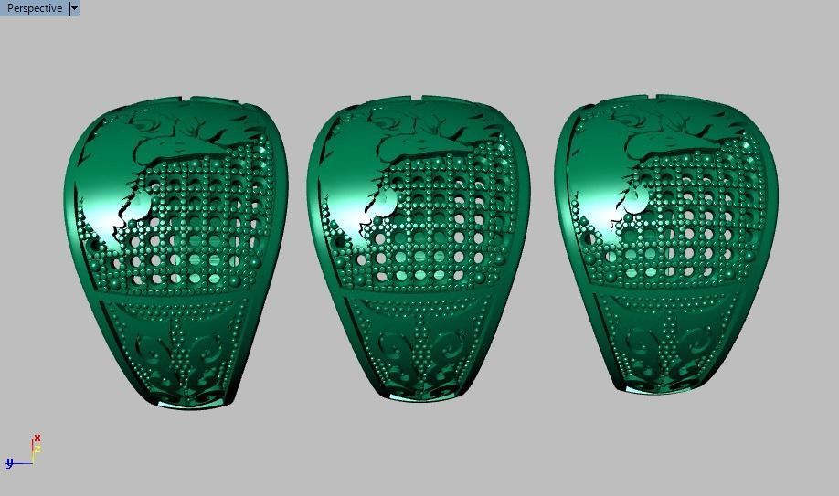 eagle ring 3D print model_16