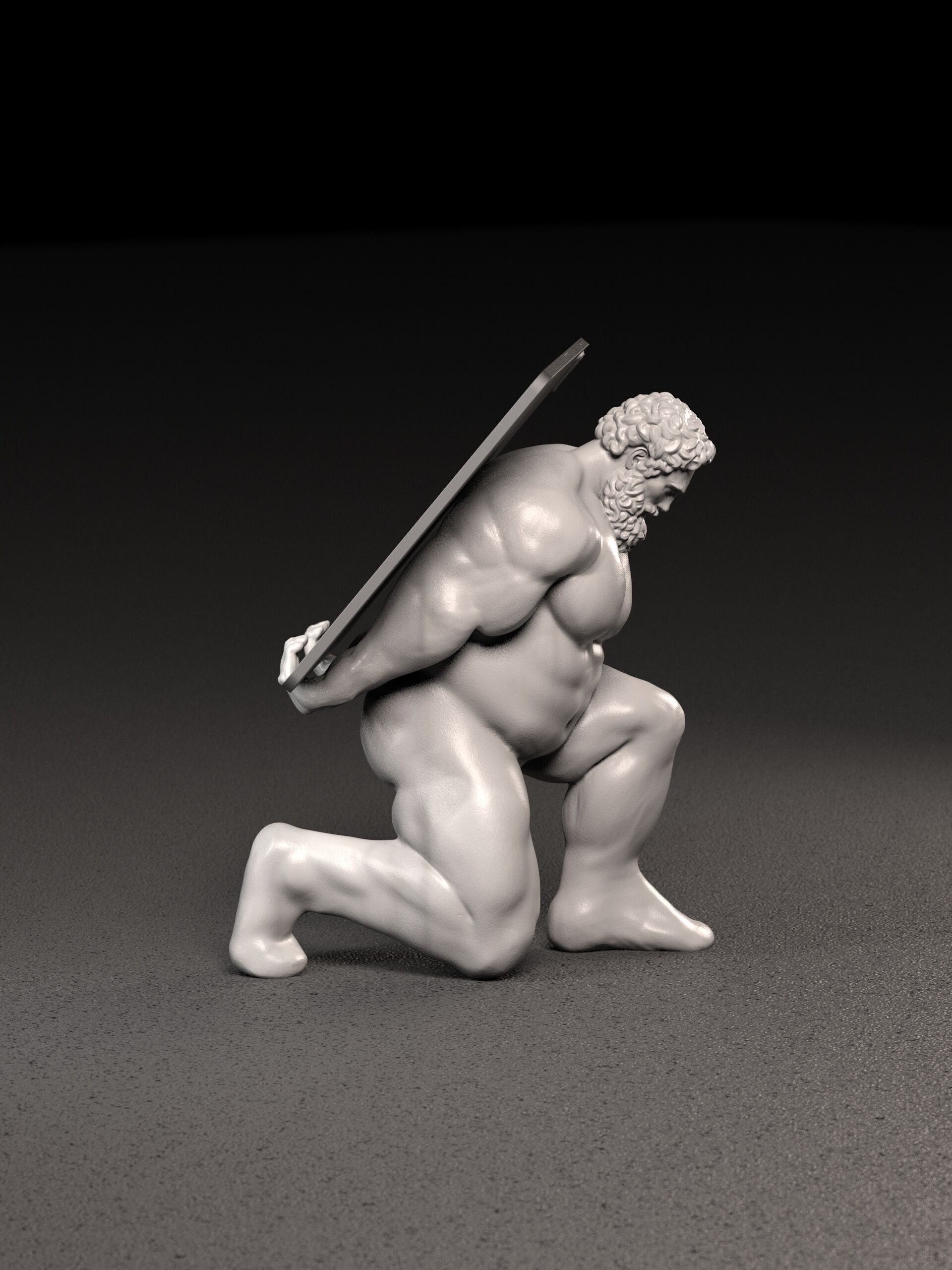 Hercules Tablet Stand 3D print model_1