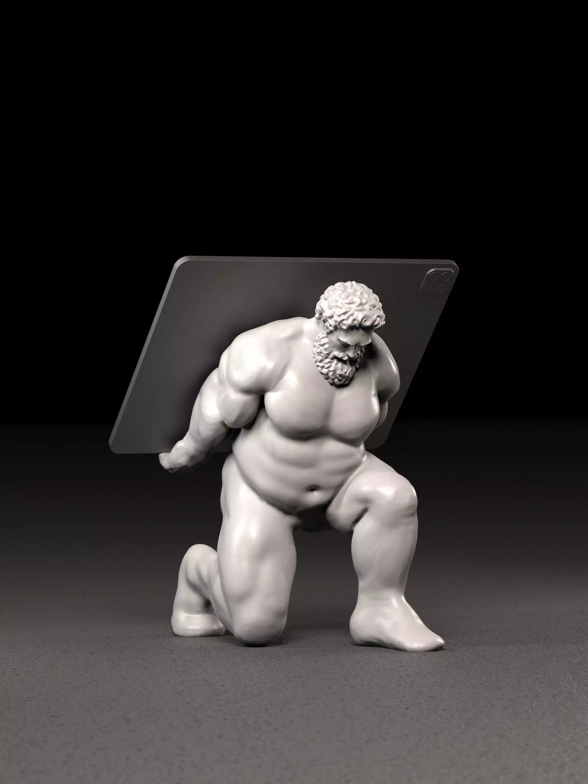 Hercules Tablet Stand 3D print model_0