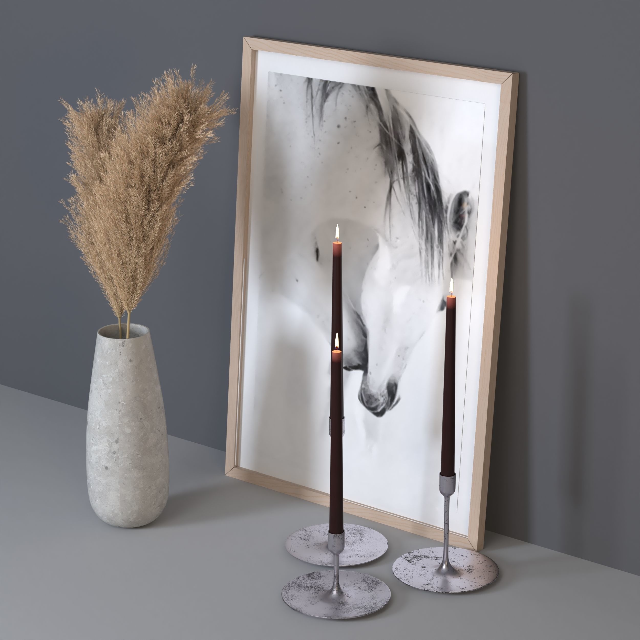 Decorative set 02 3D model_1