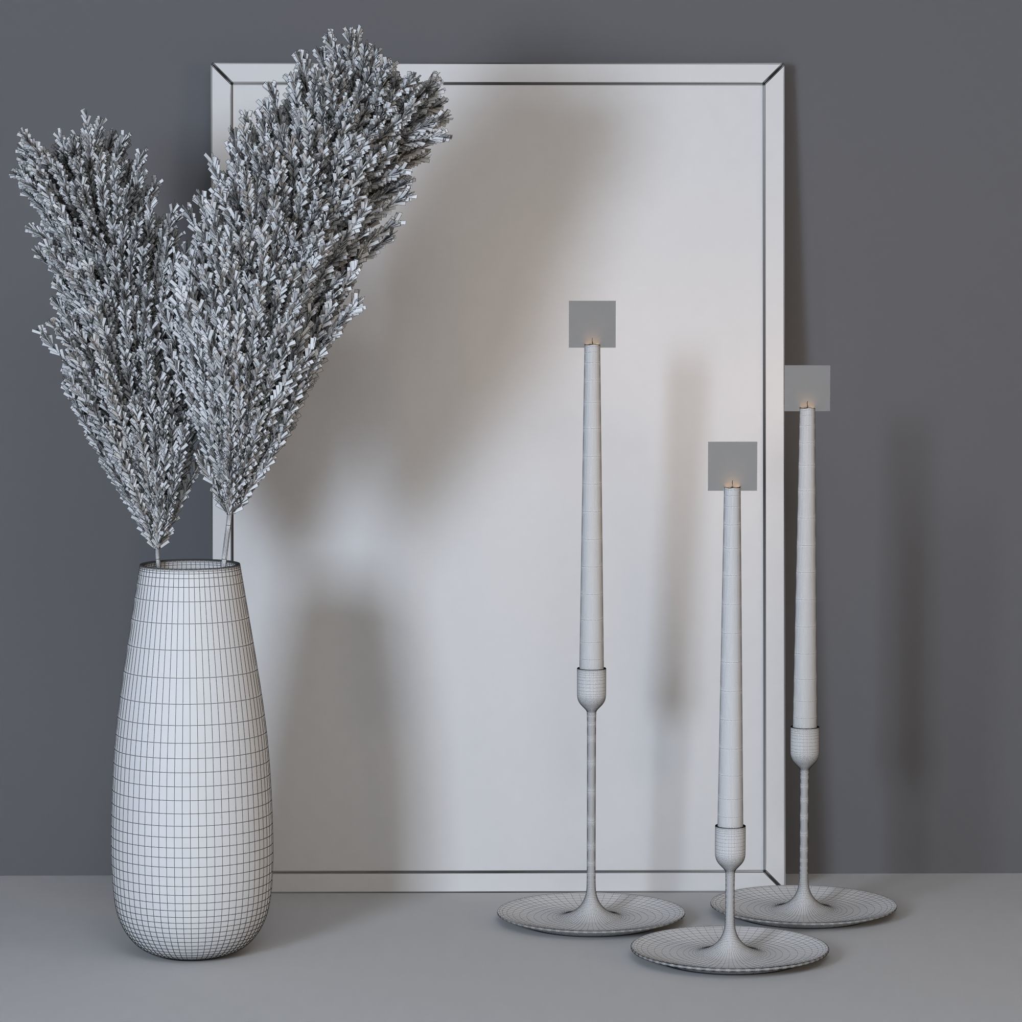 Decorative set 02 3D model_3