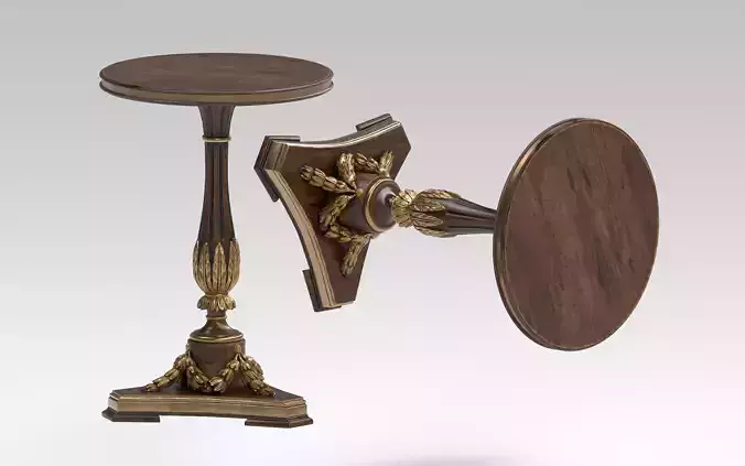 Baroque Style PBR Wood Table
