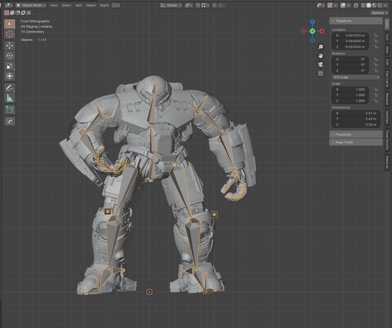 HulkBuster avengers iron man suit 3D model_5