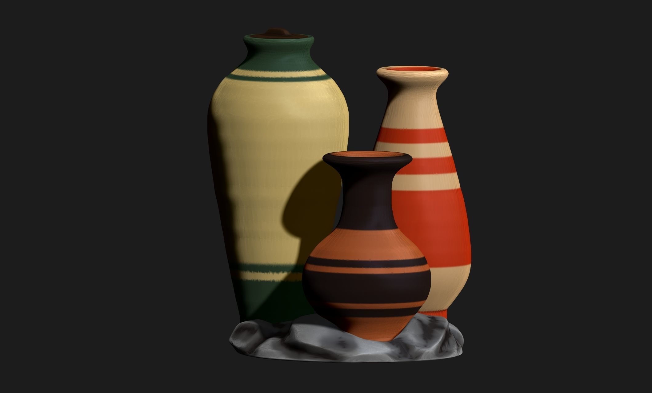 Amphoras - Vessels - Miniaturism - Boardgames -  Wargames Free 3D print model_8