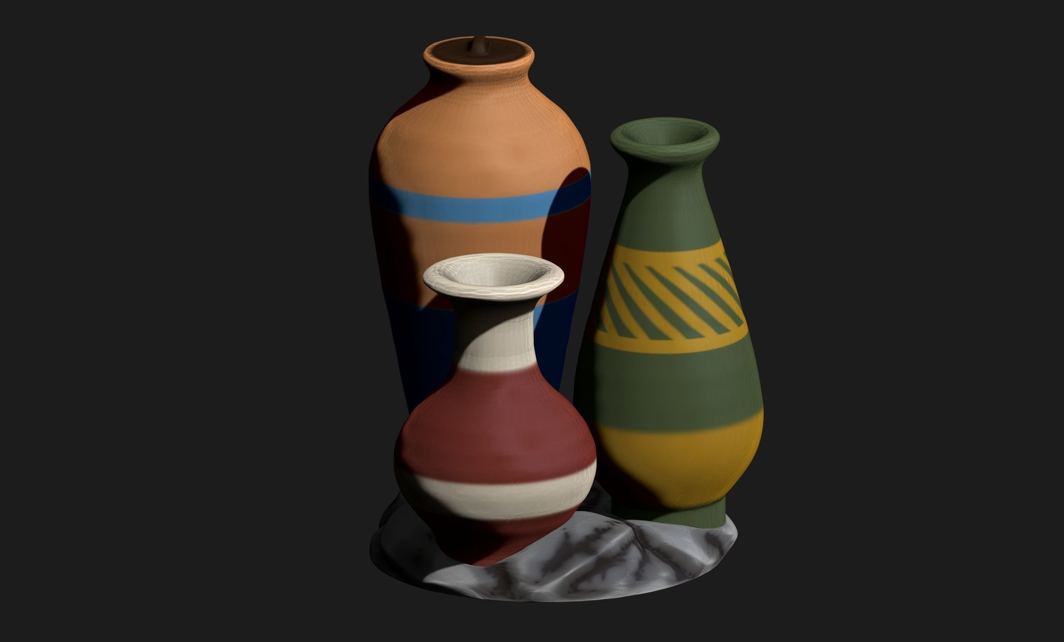 Amphoras - Vessels - Miniaturism - Boardgames -  Wargames Free 3D print model_7