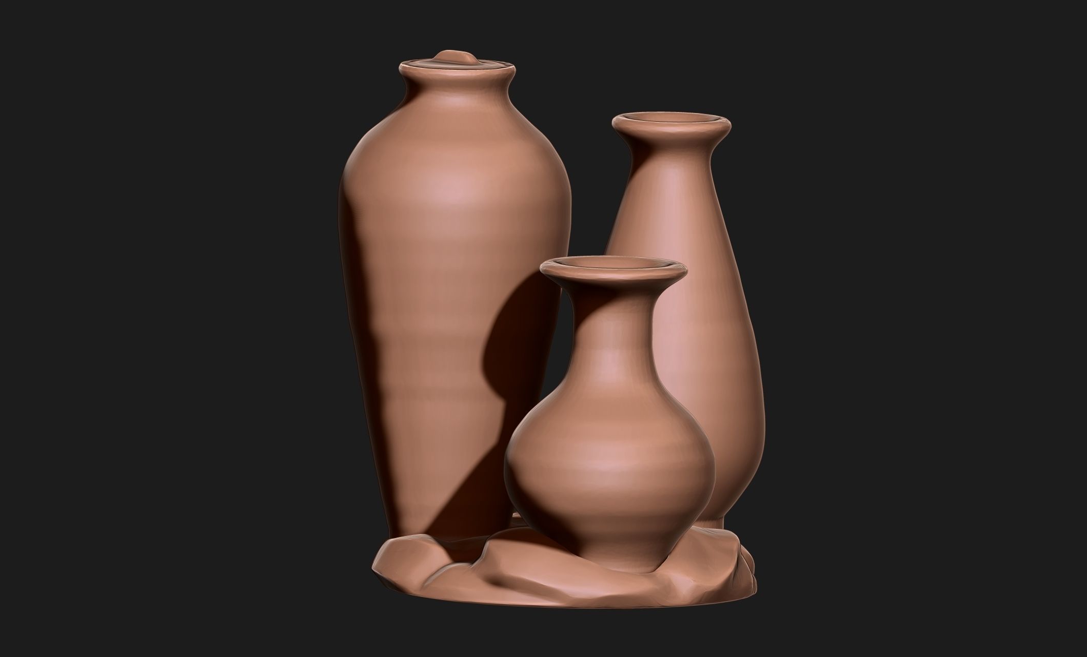 Amphoras - Vessels - Miniaturism - Boardgames -  Wargames Free 3D print model_2