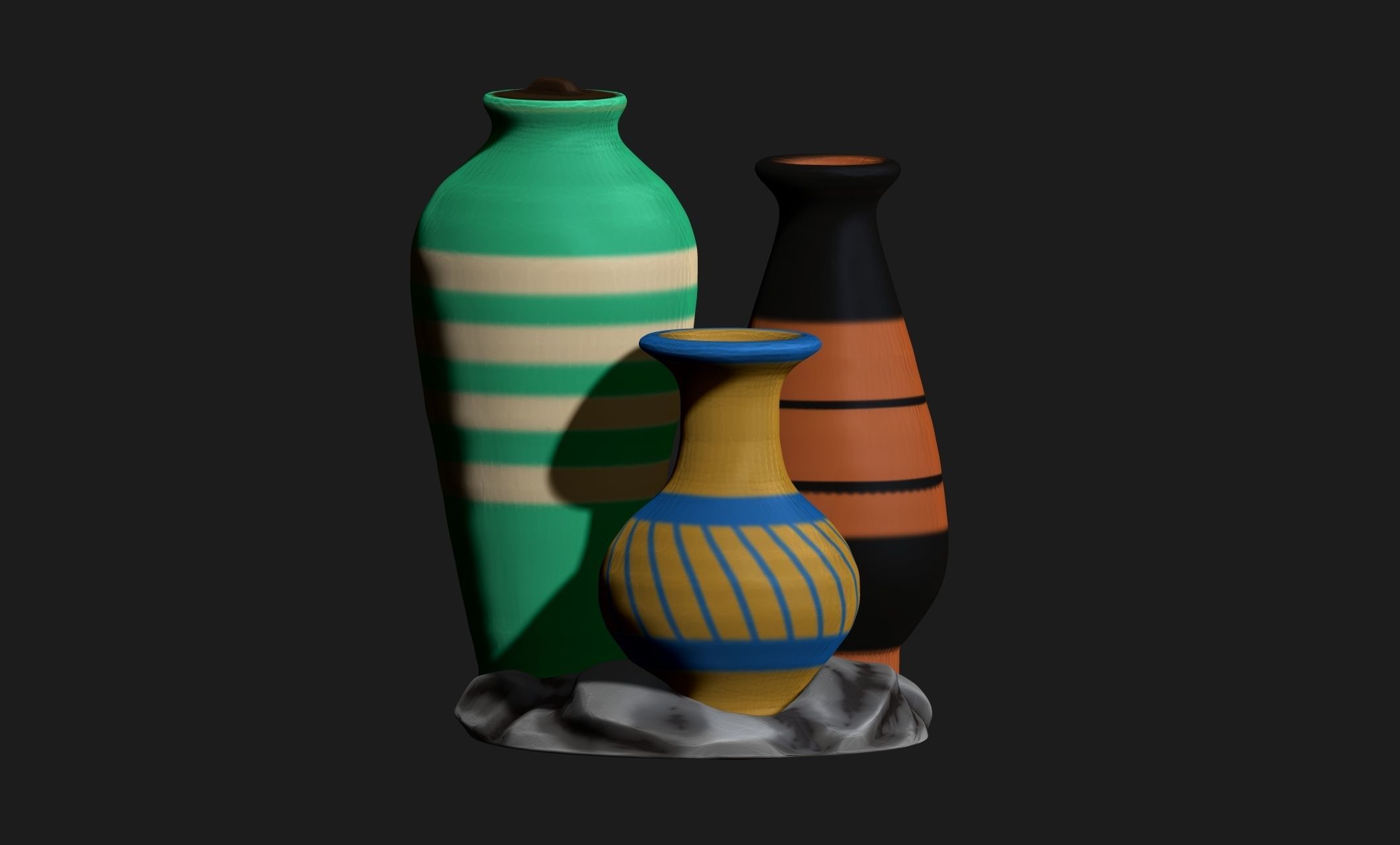 Amphoras - Vessels - Miniaturism - Boardgames -  Wargames Free 3D print model_9