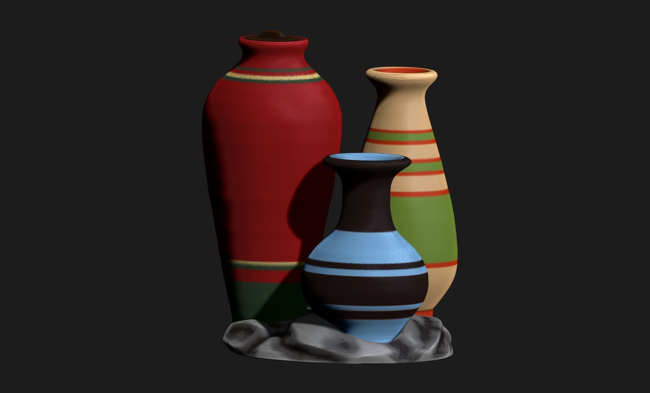 Amphoras - Vessels - Miniaturism - Boardgames -  Wargames Free 3D print model_6