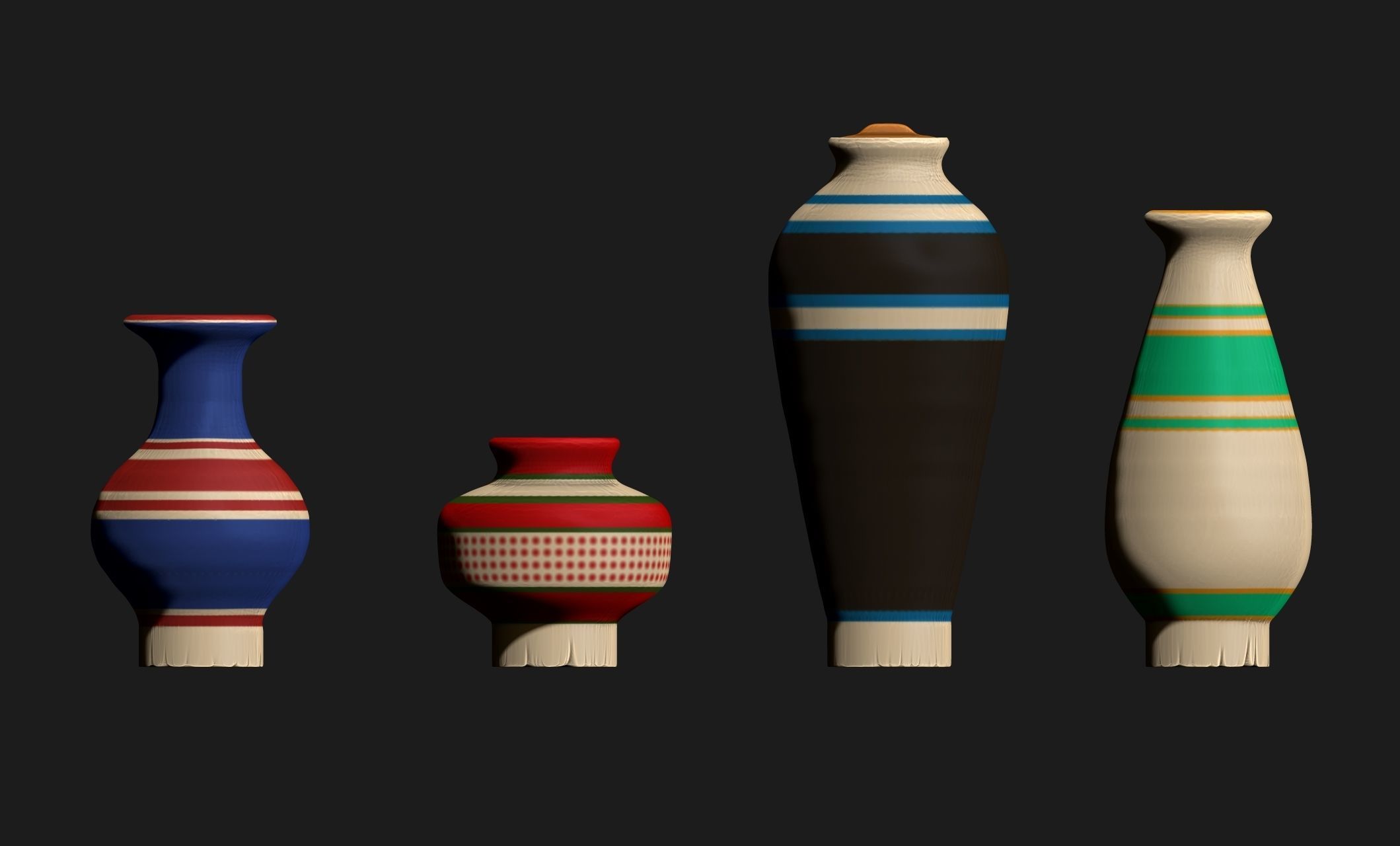Amphoras - Vessels - Miniaturism - Boardgames -  Wargames Free 3D print model_16