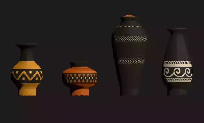 Amphoras - Vessels - Miniaturism - Boardgames -  Wargames Free 3D print model Amphoras - Vessels - Miniaturism - Boardgames -  Wargames Free 3D print model