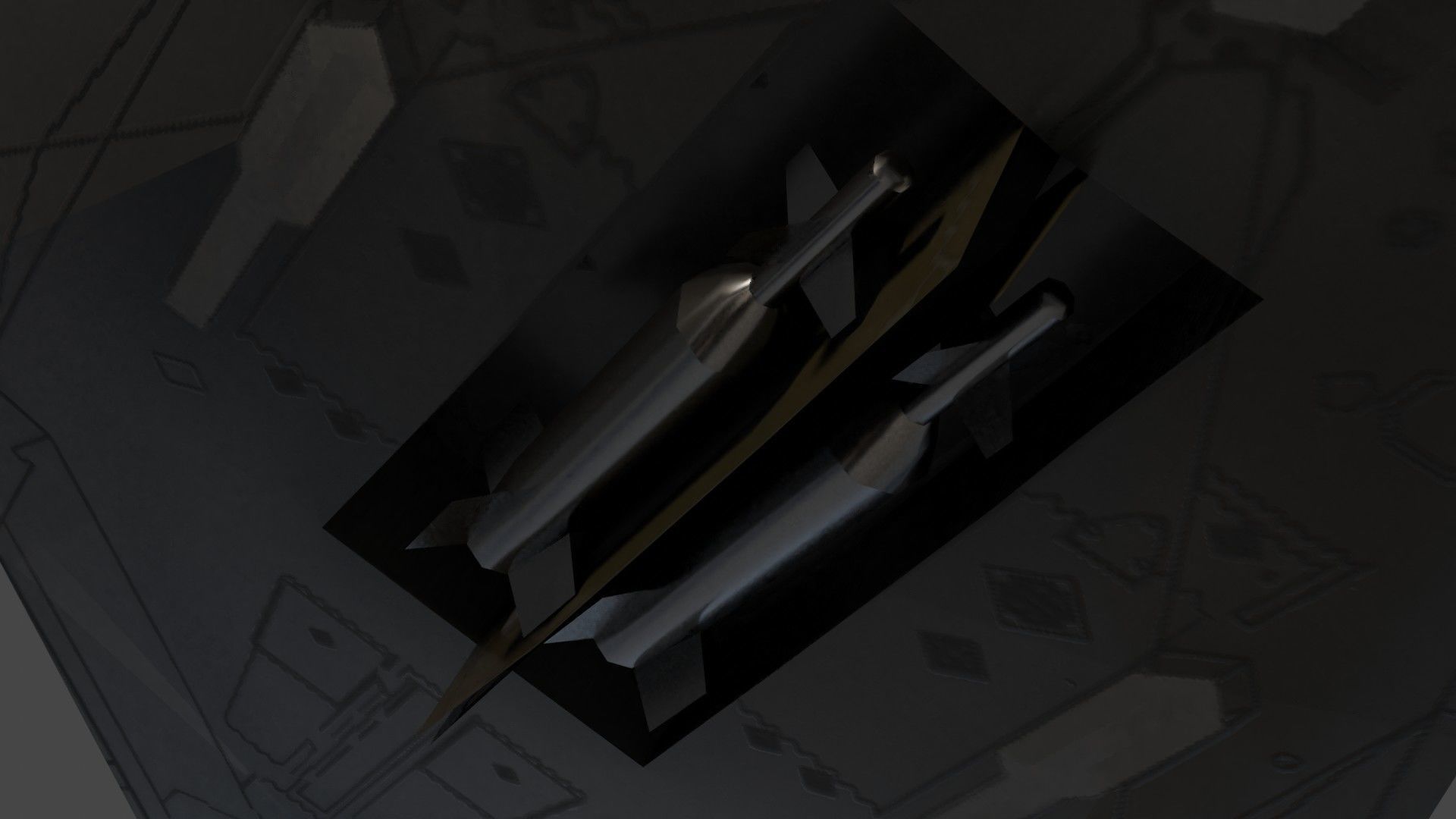 Lockheed F-117 Nighthawk stealth bomber Low-poly 3D model_15