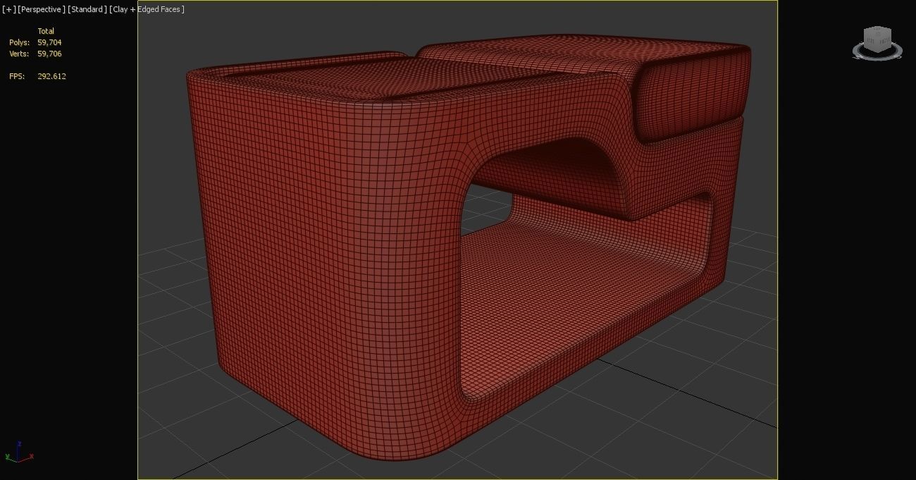 Alexander Stool by Pierre Yves Guenec 3D model_8