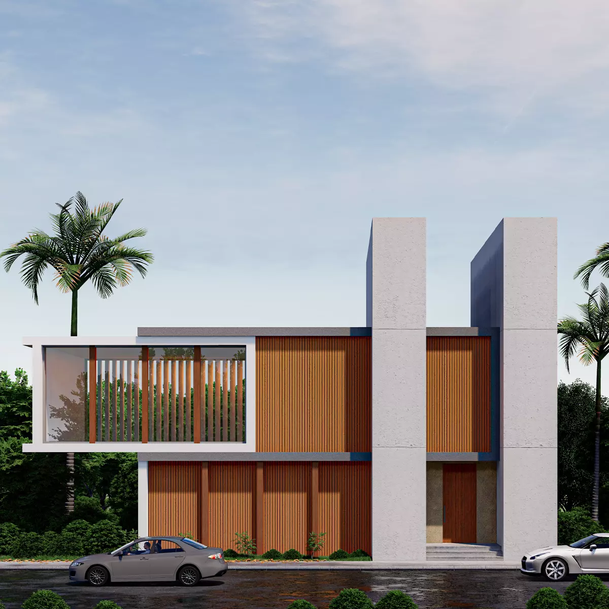 Modern Building N27 3D model_0
