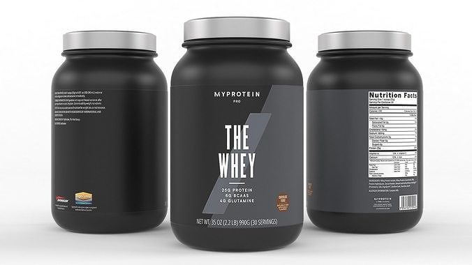 Protein Powder 3D model