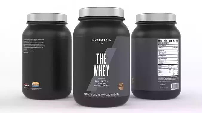 Protein Powder 3D model