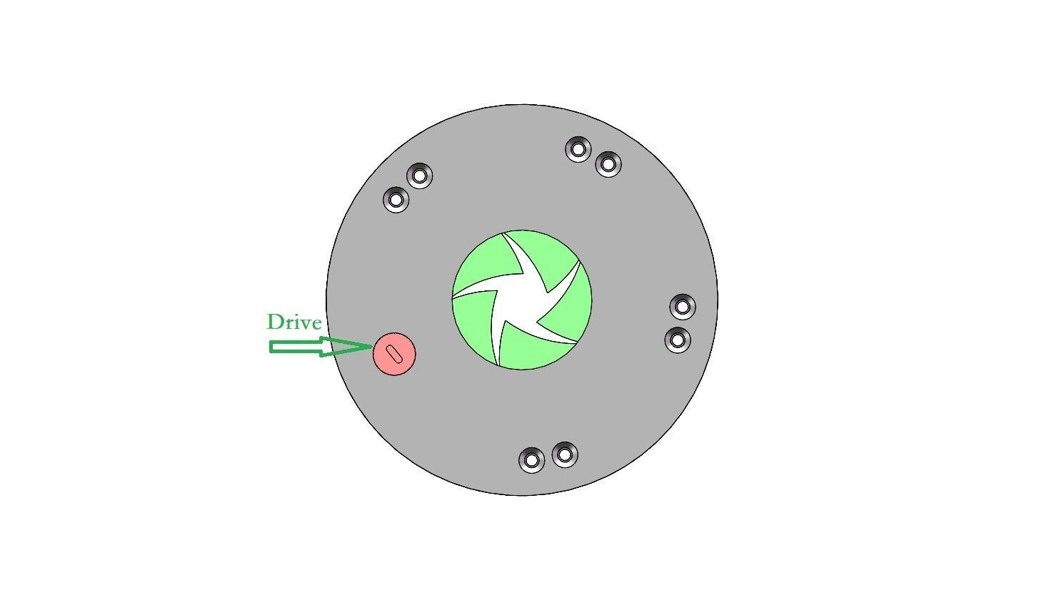 3DP5BLROD20A 3D printable Mechanical Iris shutter diy 3D print model_5