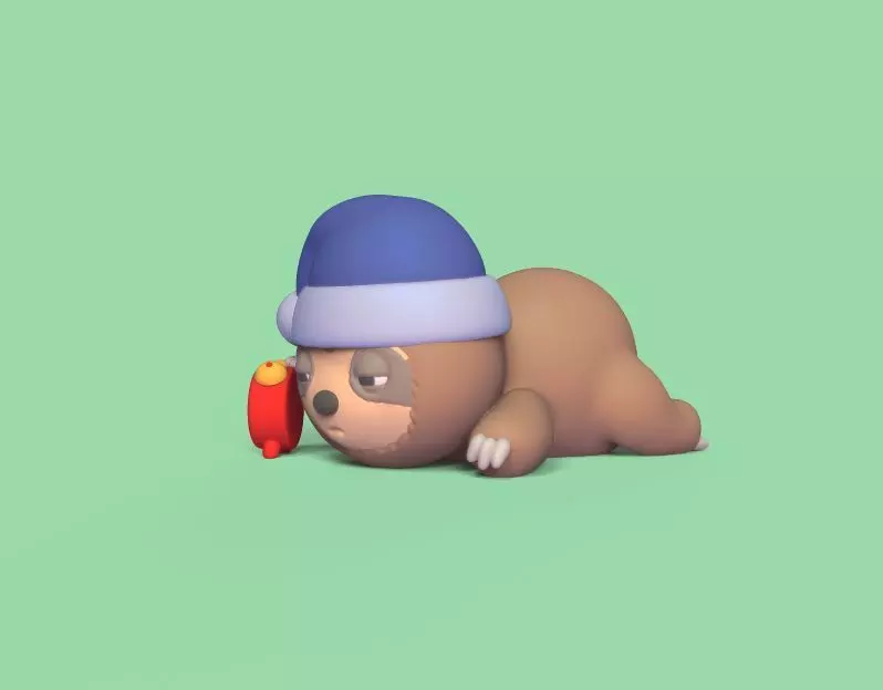 Sleepy Sloth 3D print model