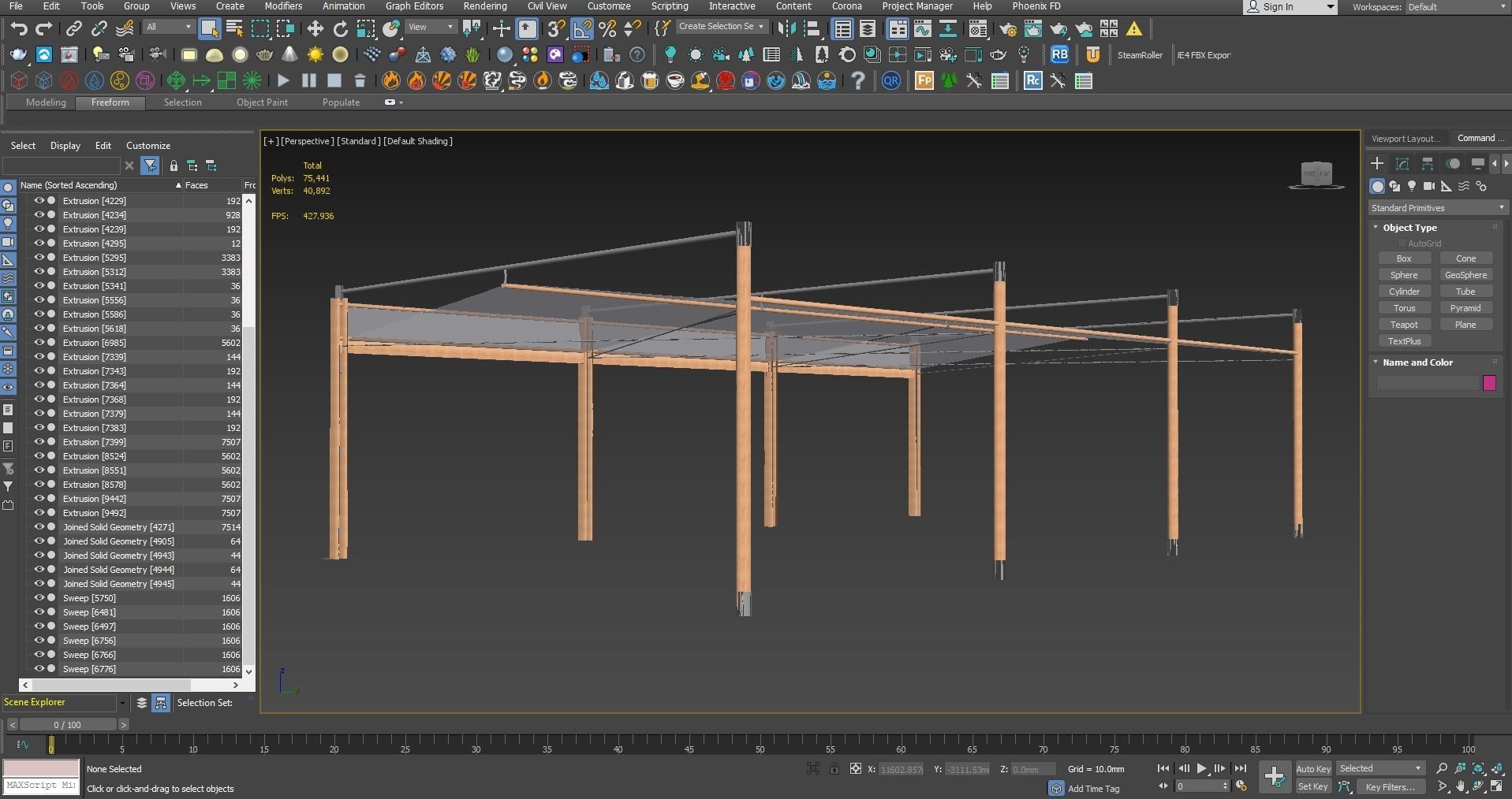 Revit Family - Canopy 01 Low-poly 3D model_5