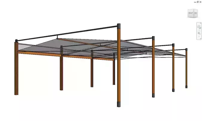 Revit Family - Canopy 01 Low-poly 3D model