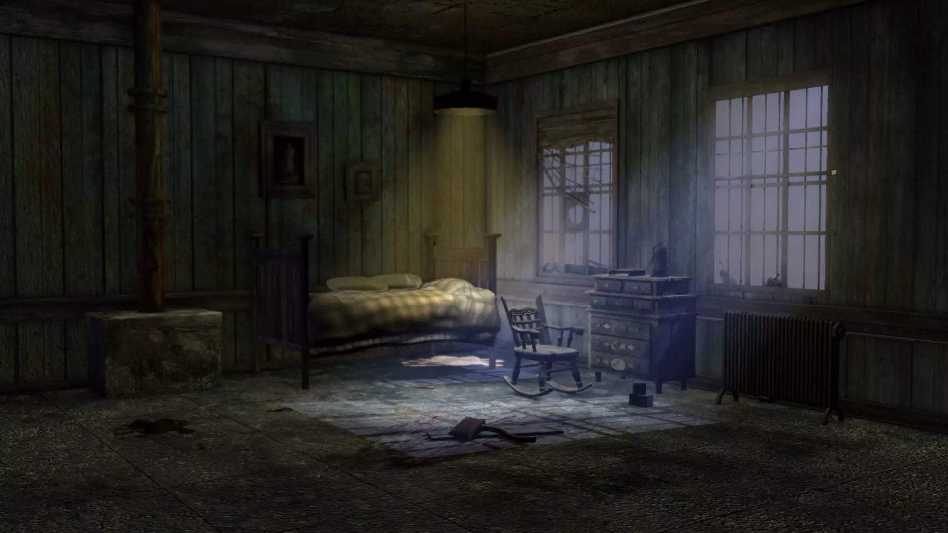 The haunted house basement room 3D model_0