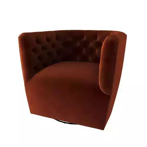 Dazhon Wide Tufted Polyester Swivel Barrel Chair