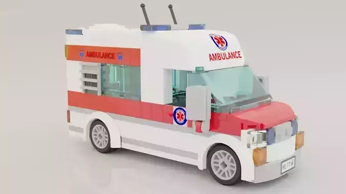 Lego Ambulance 3D model