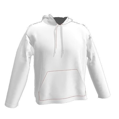Pullover Hoodie Free 3D model