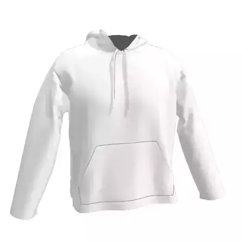 Pullover Hoodie Free 3D model
