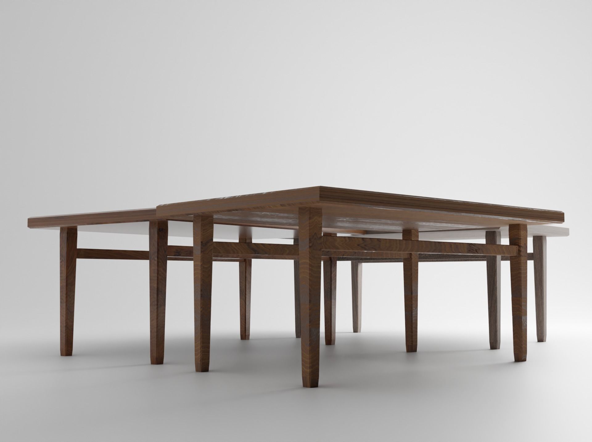 Table pack Low-poly 3D model_2
