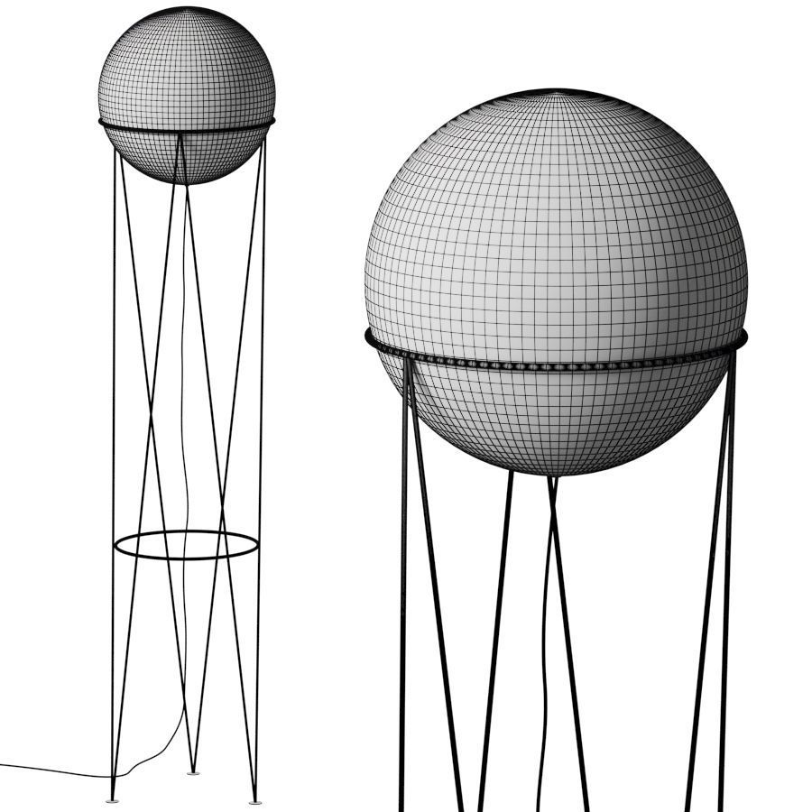 STRUCTURE AND GLOBE - Areti - Monologue 3D model_1