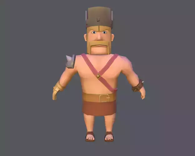 Barbarian King 3D MODEL 