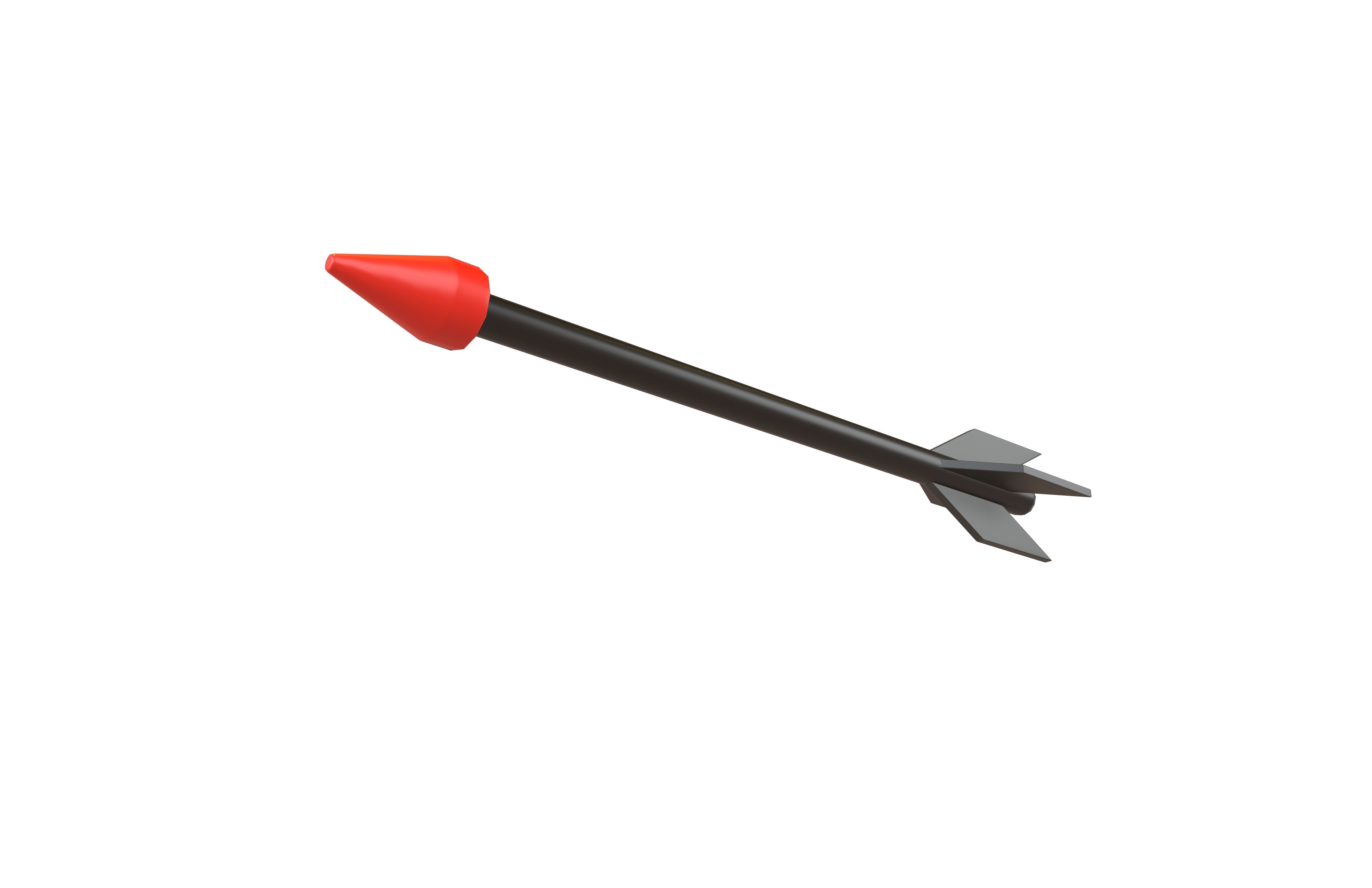 Arrow v1 003 Low-poly 3D model_2
