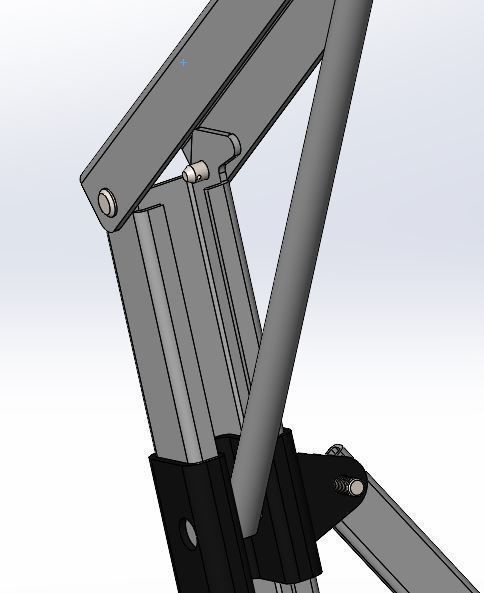Folding Frame Stand V2 3D model_1